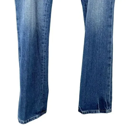 NEW Frame‎ Le Mini Patchwork leather Bootcut Jeans Size 26 boho western cowboy